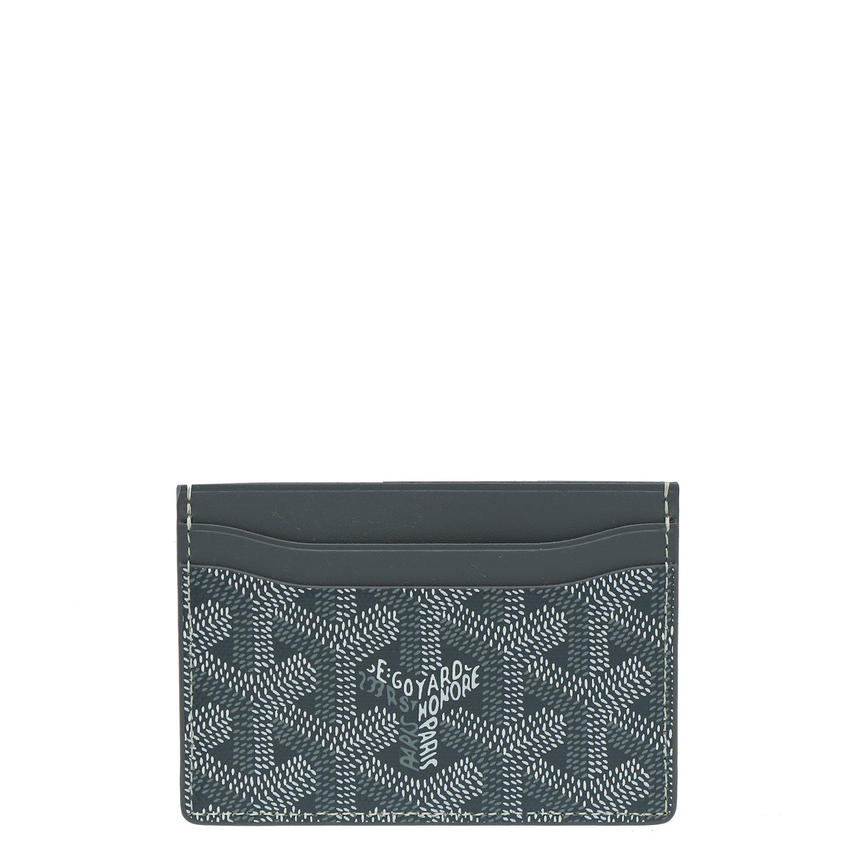 Goyard Grey Goyardine Saint Sulpice Card Holder