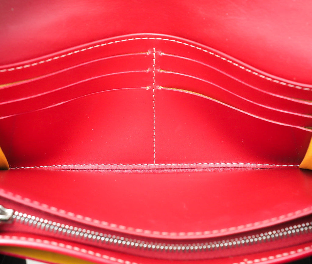 Goyard Red Goyardine Varenne Continental Wallet