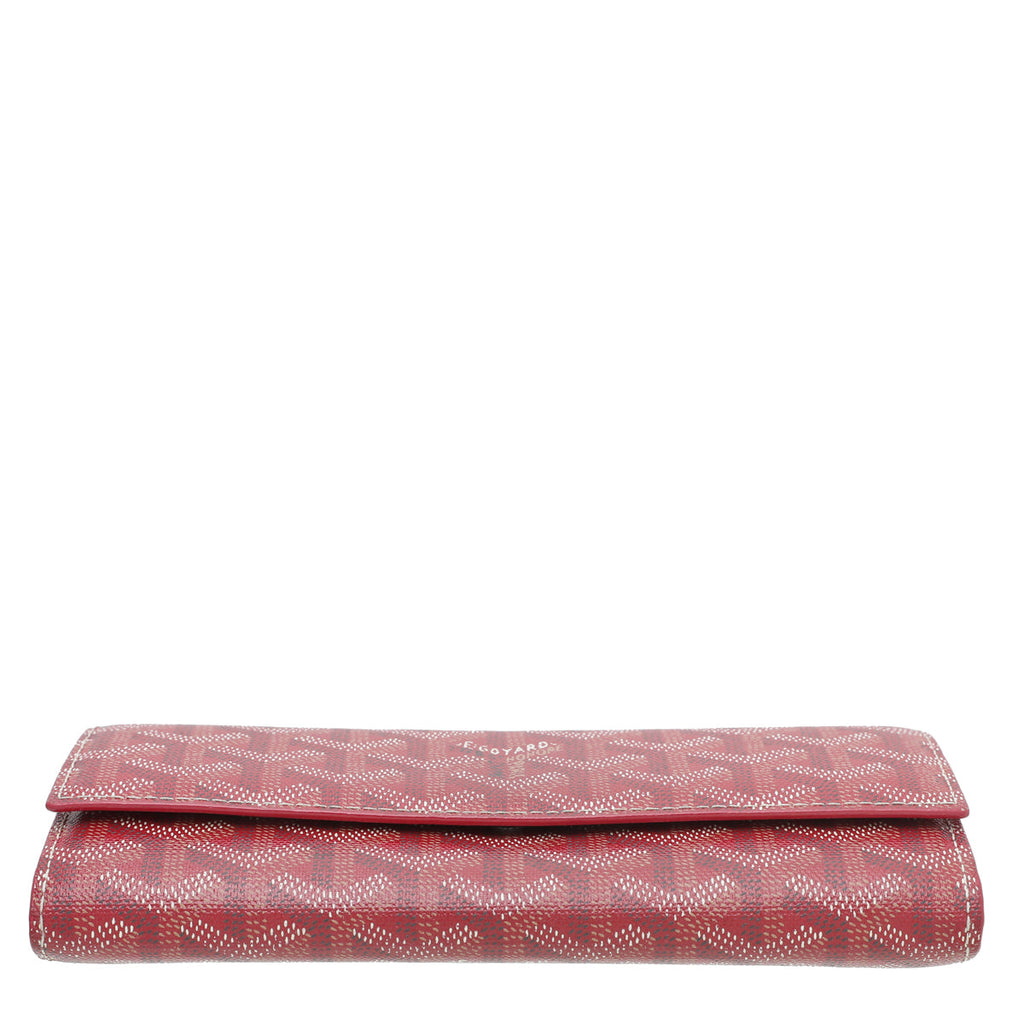Goyard Red Goyardine Varenne Continental Wallet