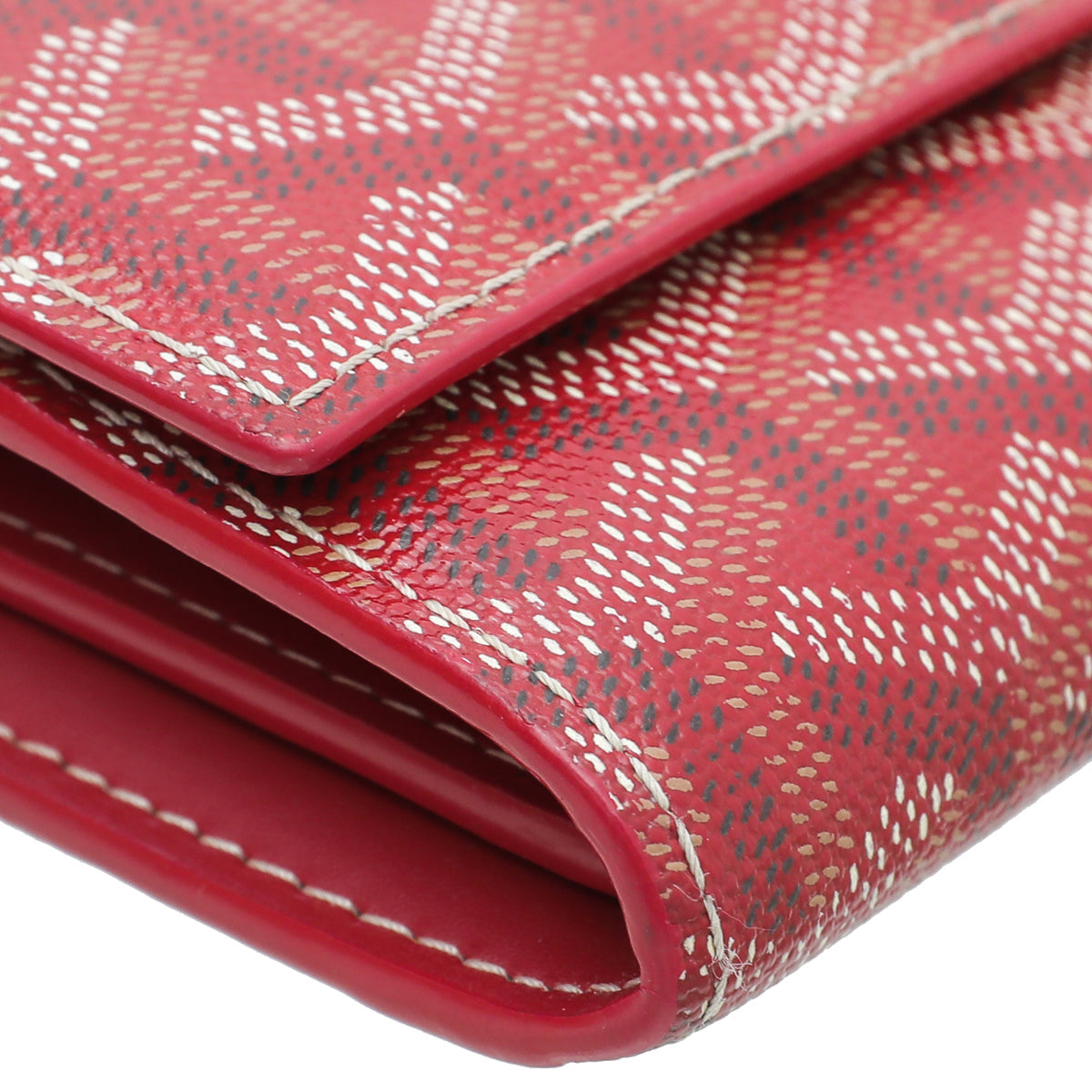 Goyard Red Goyardine Varenne Continental Wallet