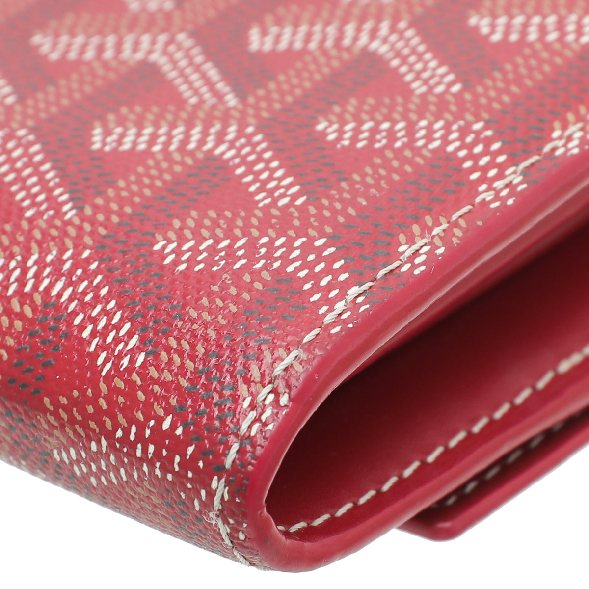 Goyard Red Goyardine Varenne Continental Wallet