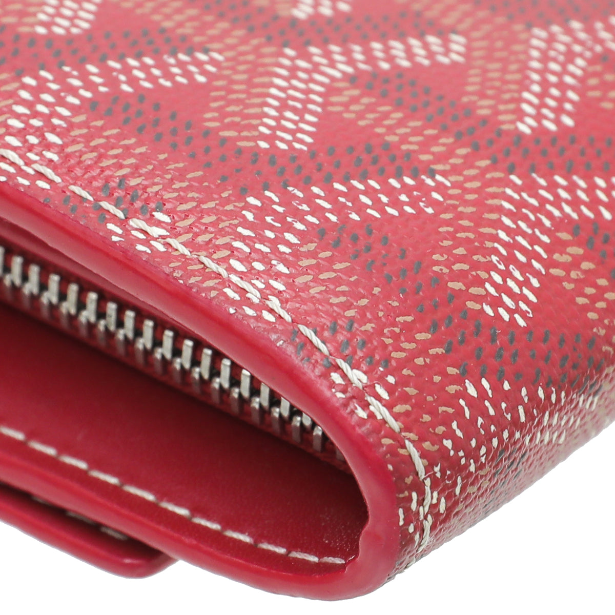 Goyard Red Goyardine Varenne Continental Wallet