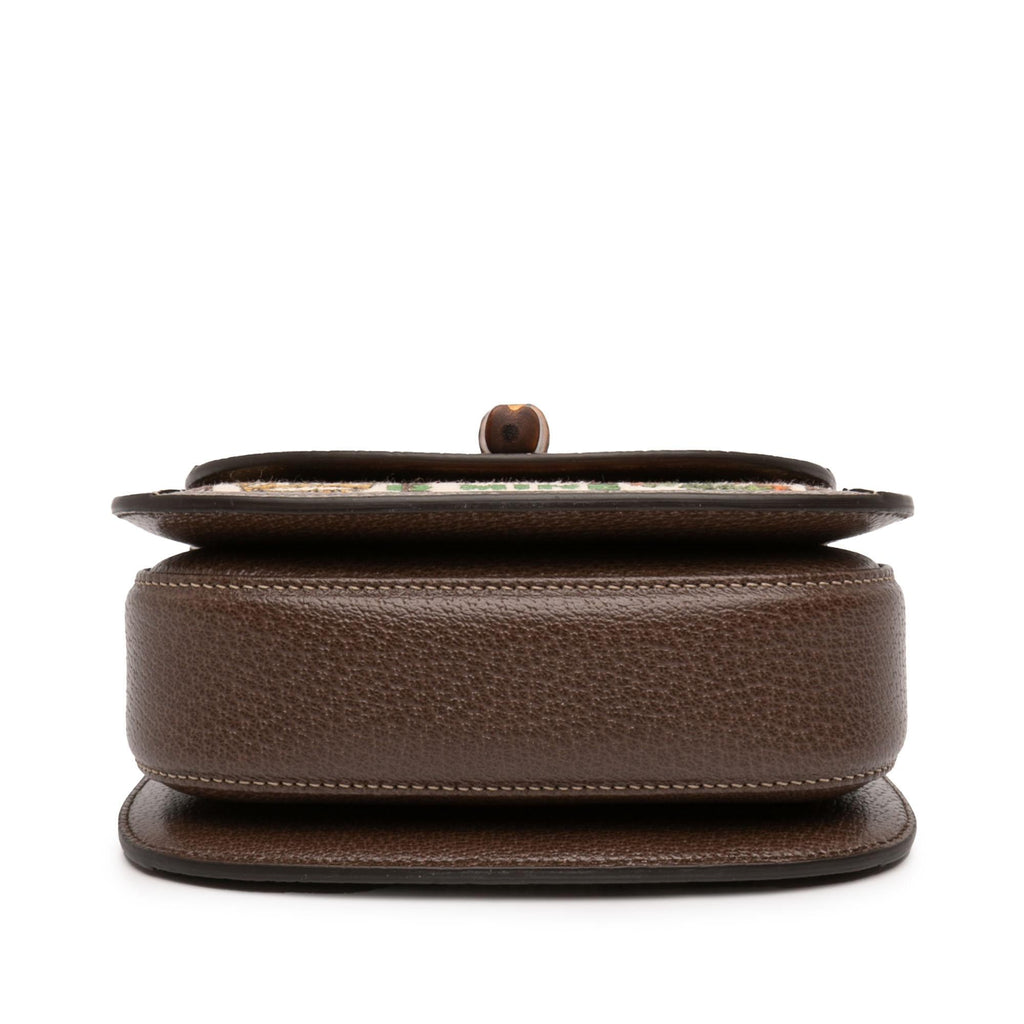 Gucci 100th Anniversary Mini Canvas 1947 Bamboo Top Handle Bag
