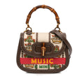 Gucci 100th Anniversary Mini Canvas 1947 Bamboo Top Handle Bag