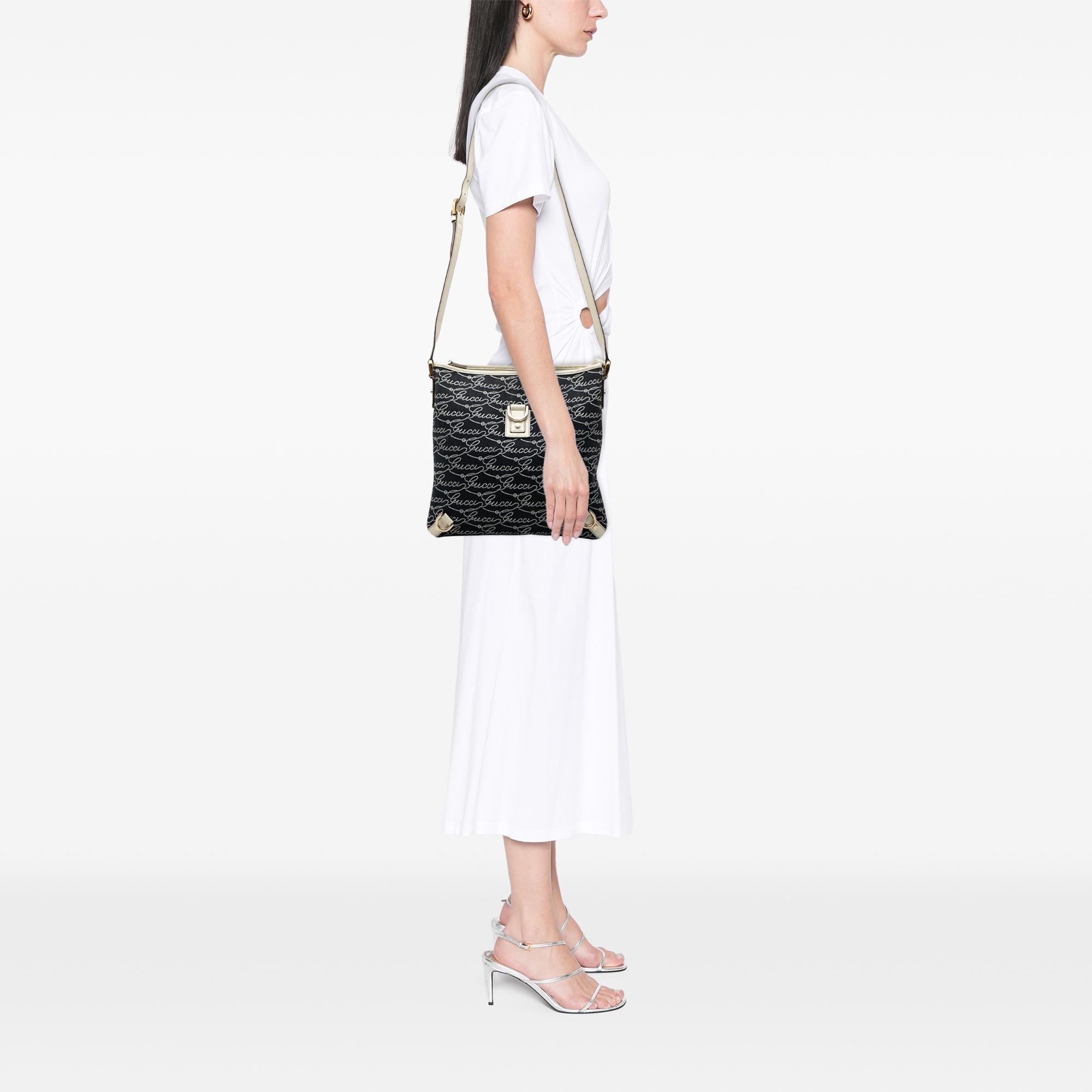 Gucci 85th Anniversary Denim Abbey D Ring Crossbody