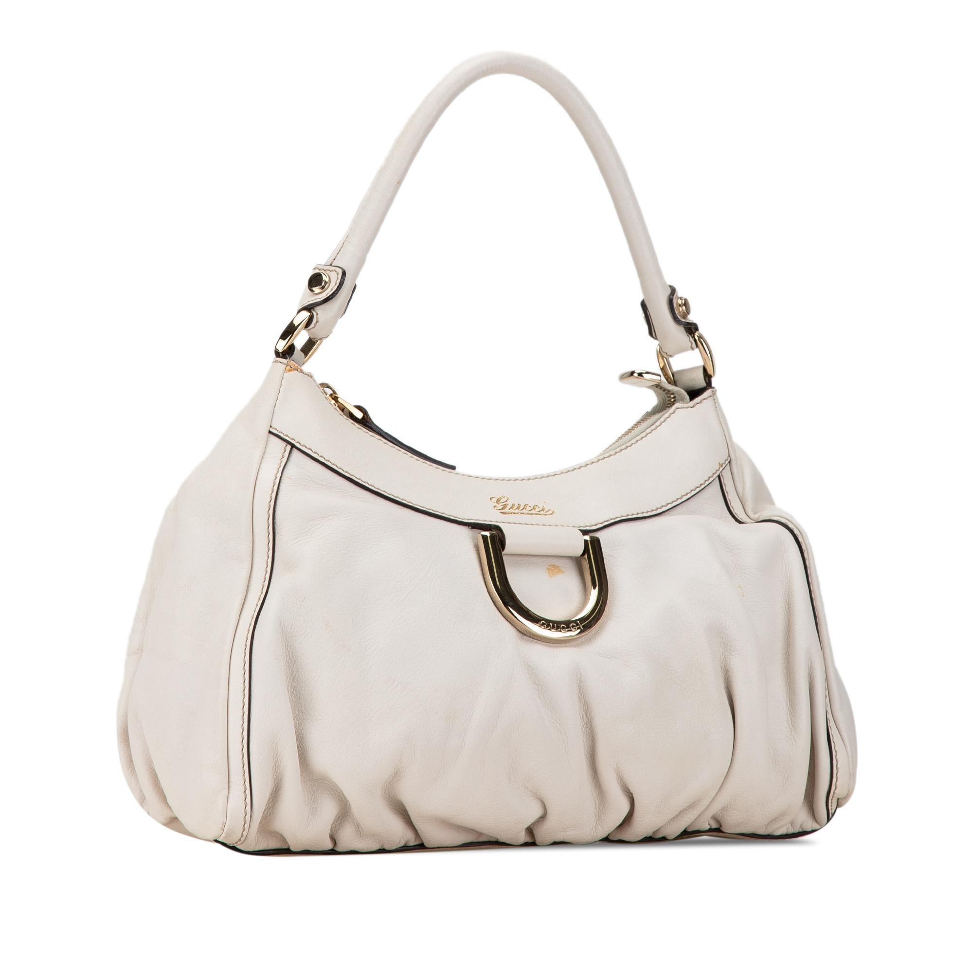Gucci Abbey D-Ring Leather Shoulder Bag (SHG-TpZLhT)