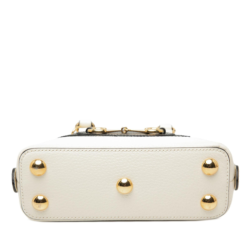 Gucci Adidas Mini Leather Horsebit 1955 Top Handle Bag