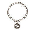 Gucci Aged Sterling Silver Interlocking G Twisted Chain Bracelet