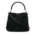 Gucci Bamboo Canvas Satchel (SHG-vwizBa)