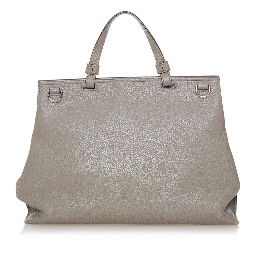 Gucci Bamboo Daily Leather Satchel (SHG-29307)