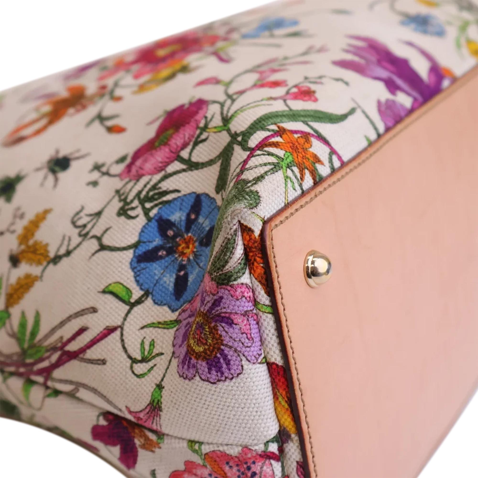 Gucci Bamboo Flora Handbag (SHG-UZba77)
