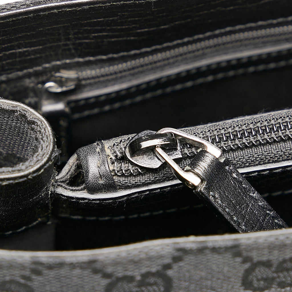 Gucci Bamboo GG Canvas Handbag (SHG-oMcH0c)