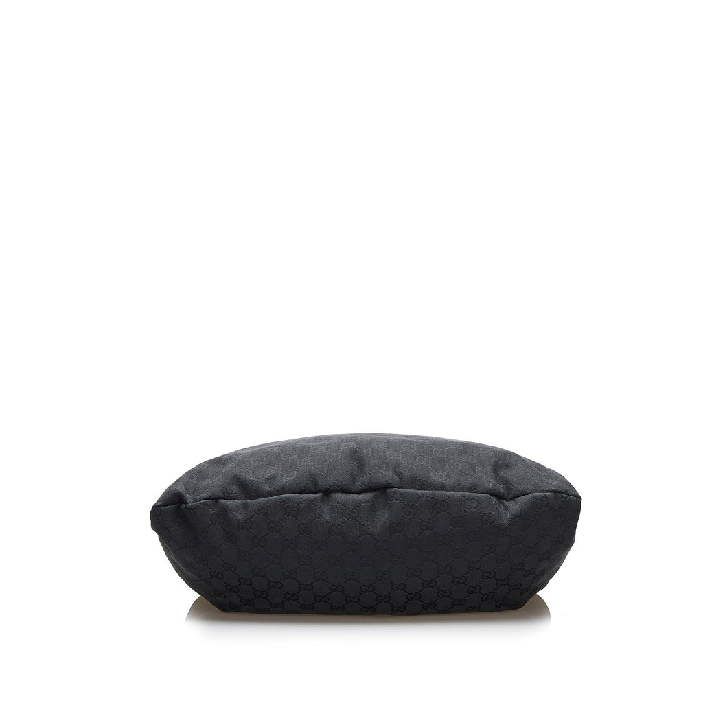 Gucci Bamboo GG Canvas Hobo Bag (SHG-yNeroE)