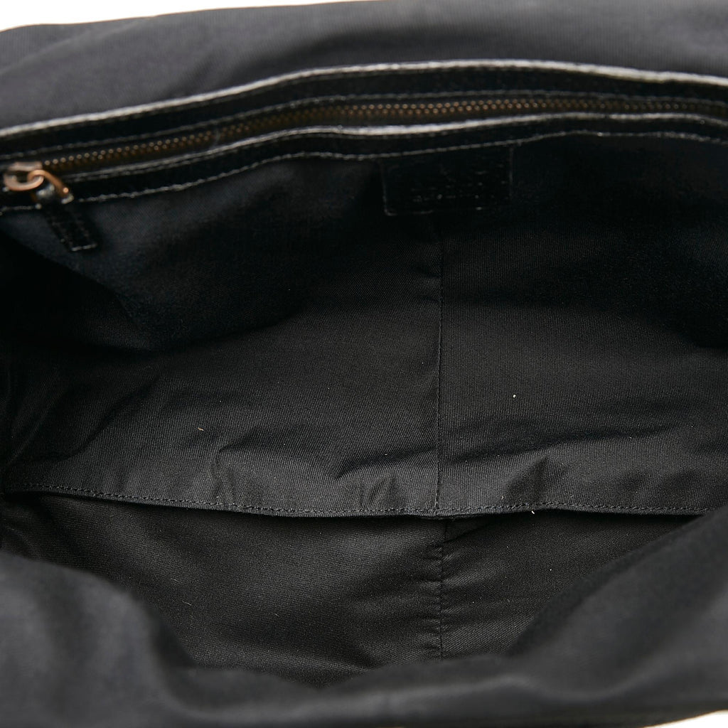 Gucci Bamboo GG Canvas Hobo Bag (SHG-yNeroE)