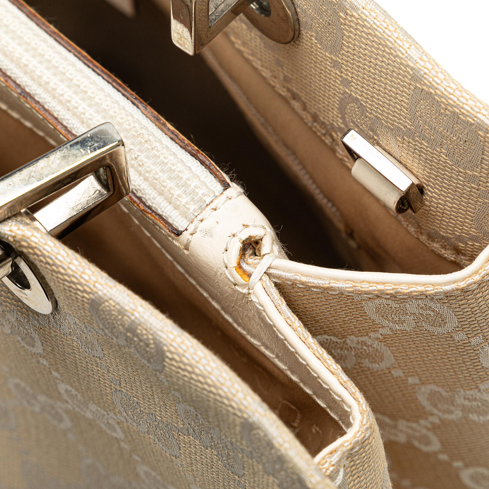Gucci Bamboo GG Canvas Satchel (SHG-hlGu6W)