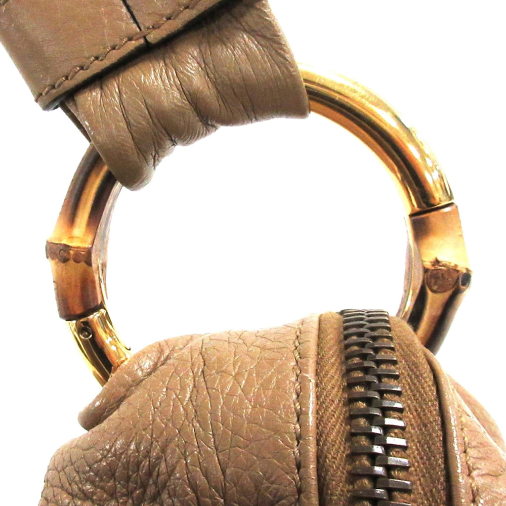 Gucci Bamboo Jungle Leather Hobo Bag (SHG-35690)