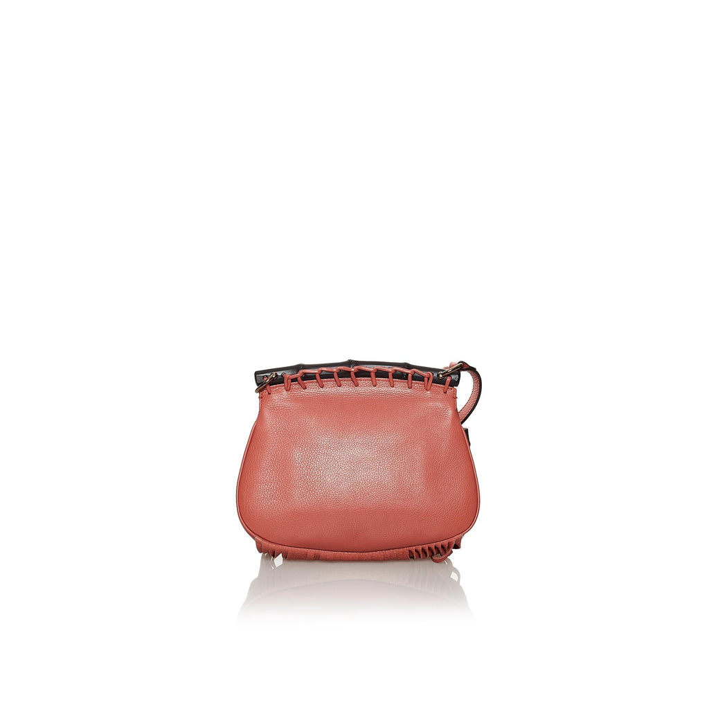 Gucci Bamboo Nouveau Fringe Leather Crossbody Bag (SHG-29693)