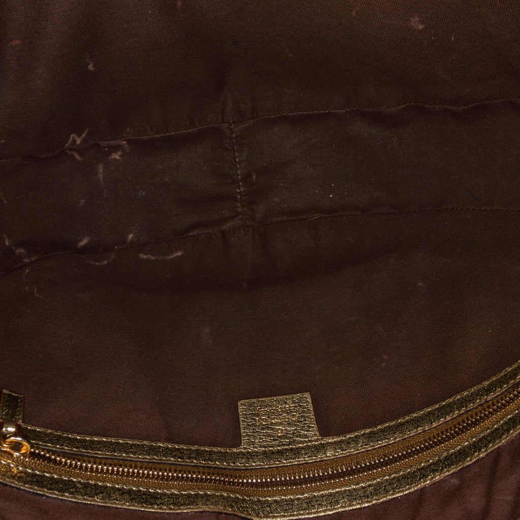 Gucci Bamboo Ring Leather Hobo Bag (SHG-28474)