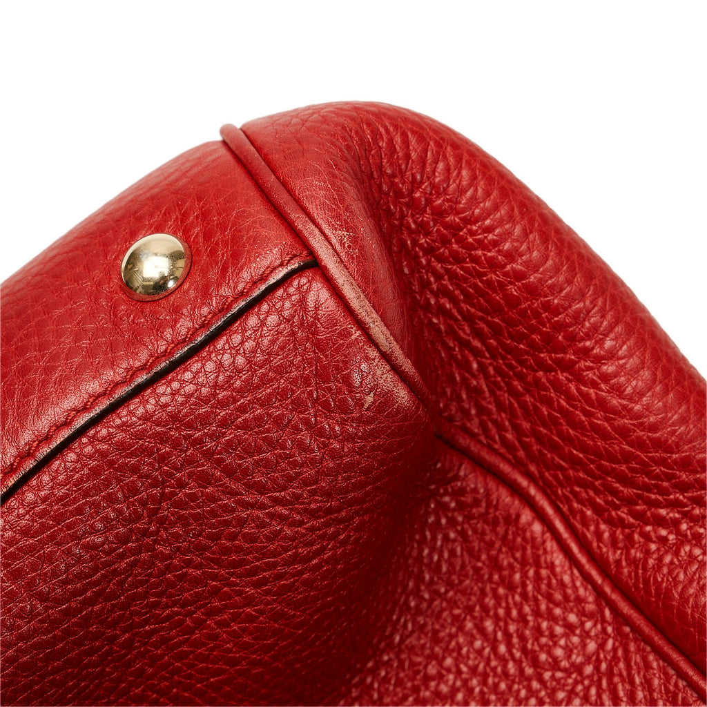 Gucci Bamboo Shopper Leather Handbag (SHG-35473)