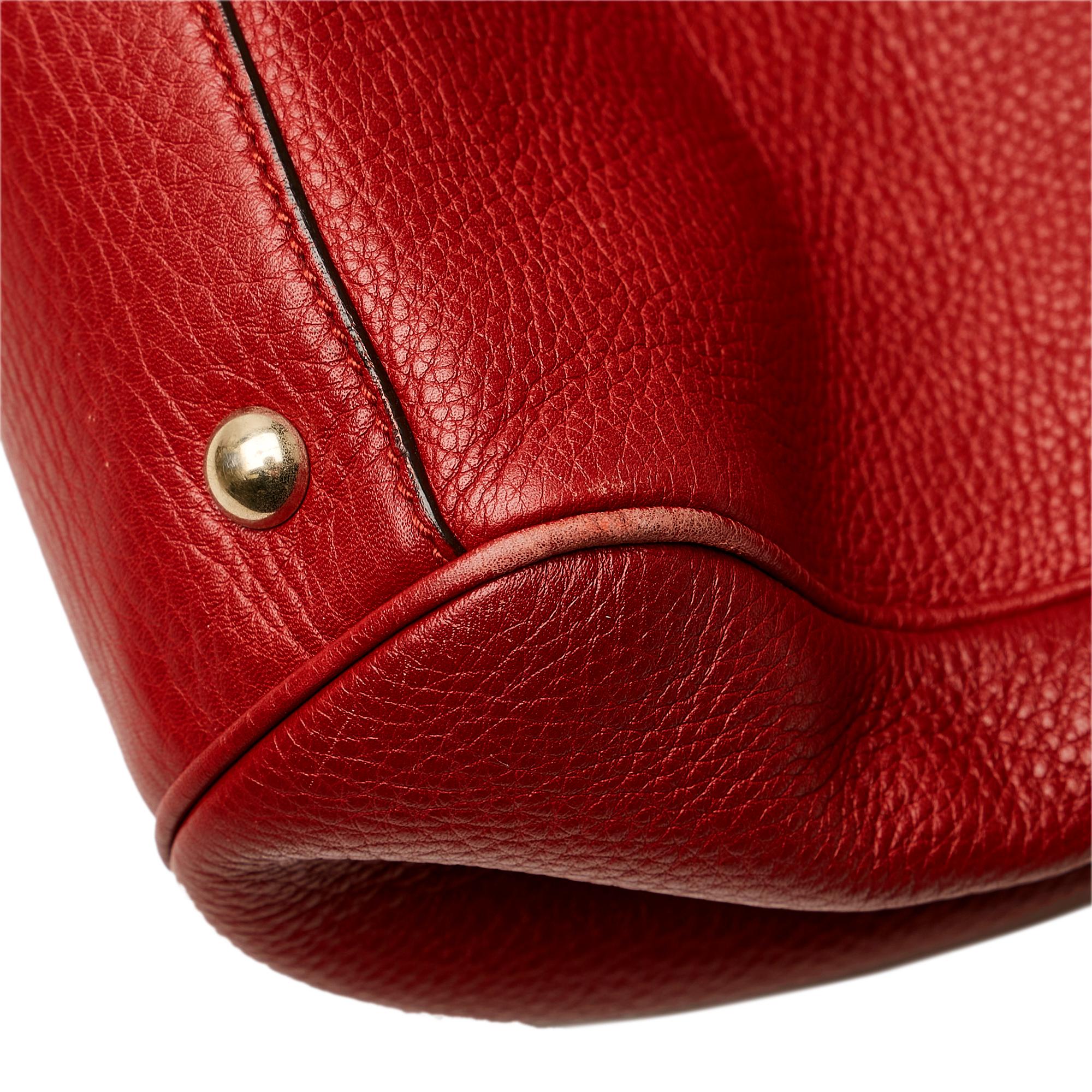 Gucci Bamboo Shopper Leather Handbag (SHG-35473)