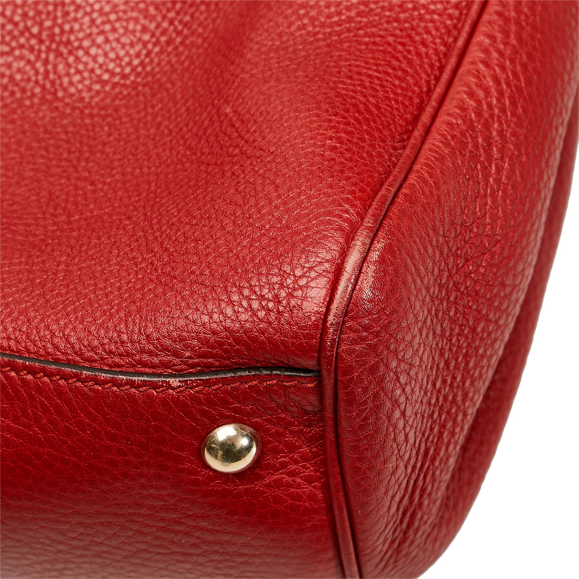 Gucci Bamboo Shopper Leather Handbag (SHG-35473)