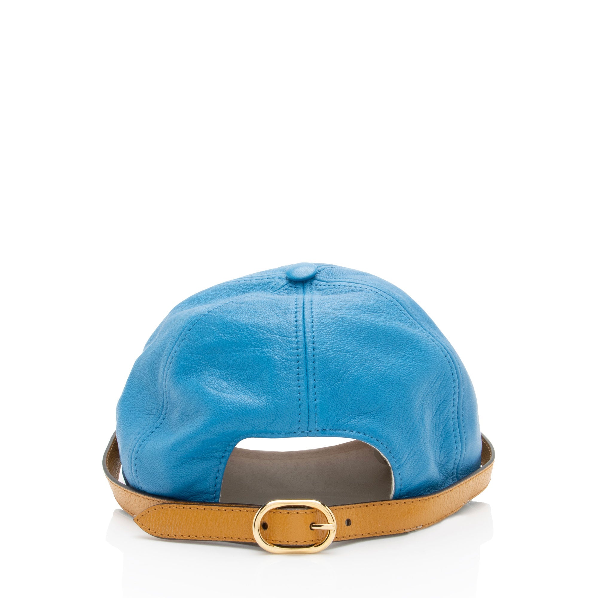 Gucci Bicolor Leather Baseball Hat - Size M