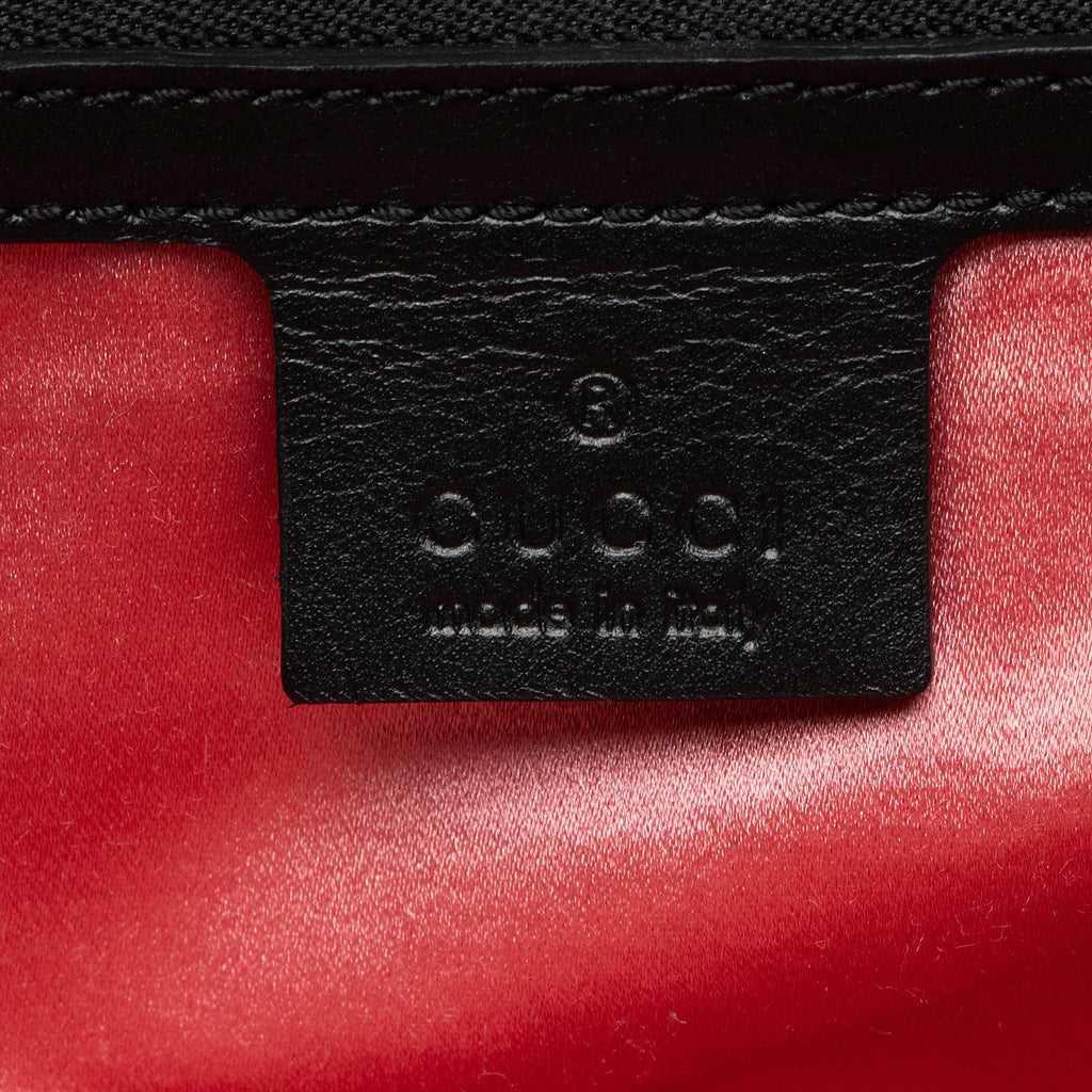 Gucci Bicolor Matelasse Leather GG Marmont Top Handle Small Satchel