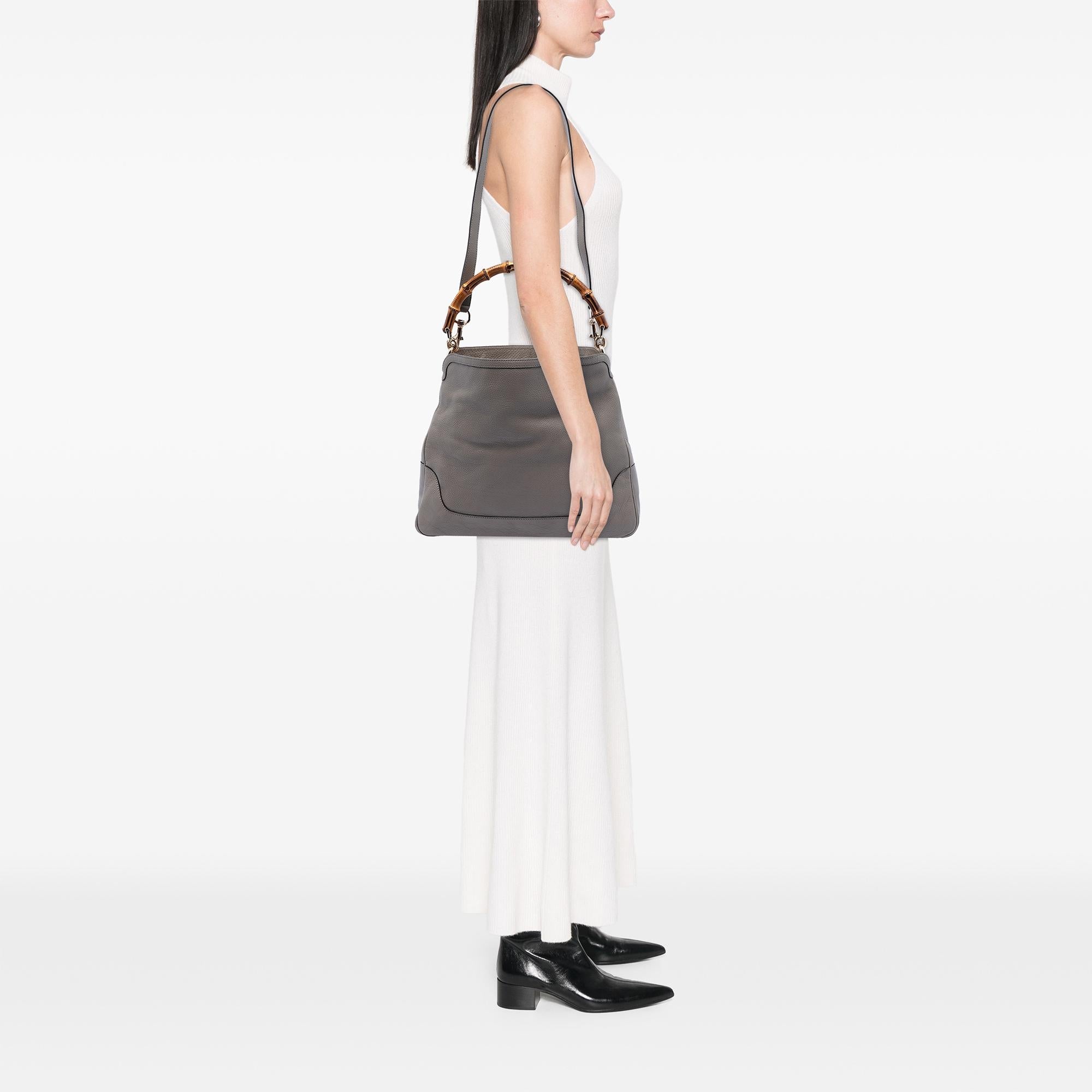 Gucci Calfskin Bamboo Diana Satchel