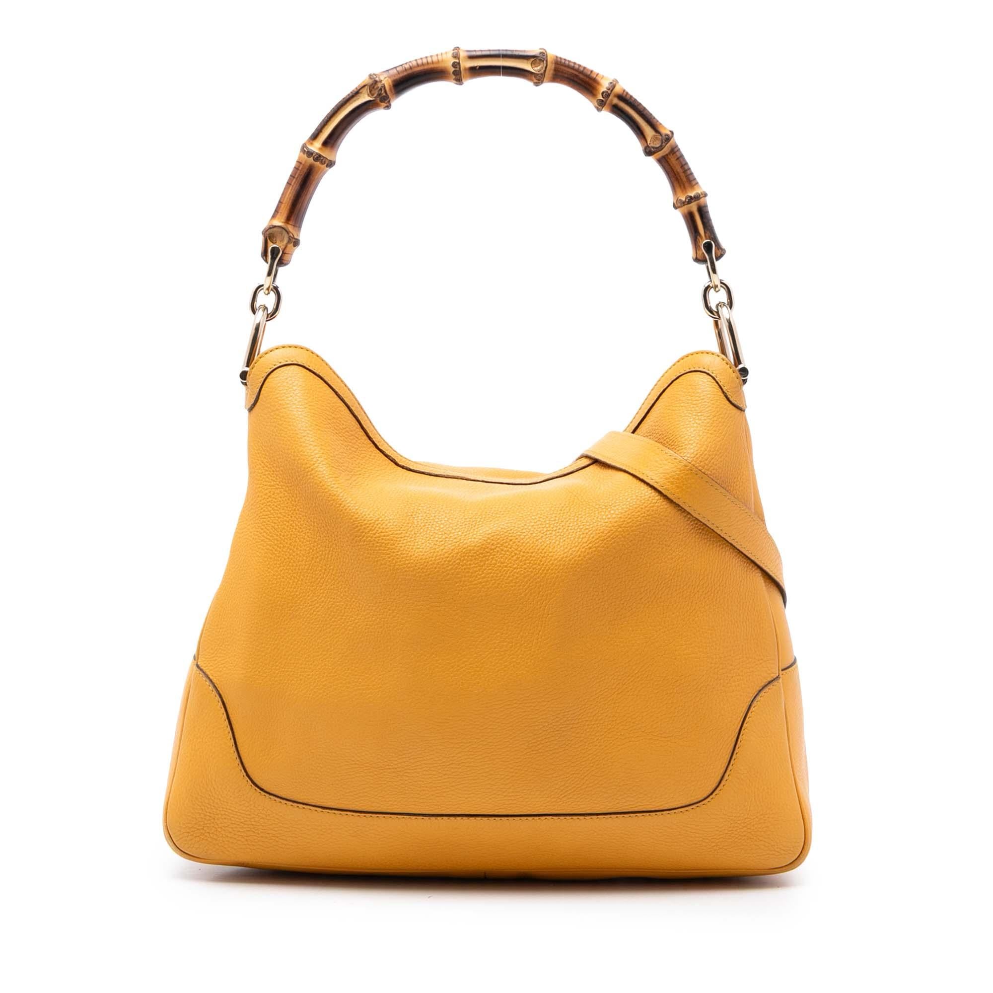 Gucci Calfskin Bamboo Diana Satchel