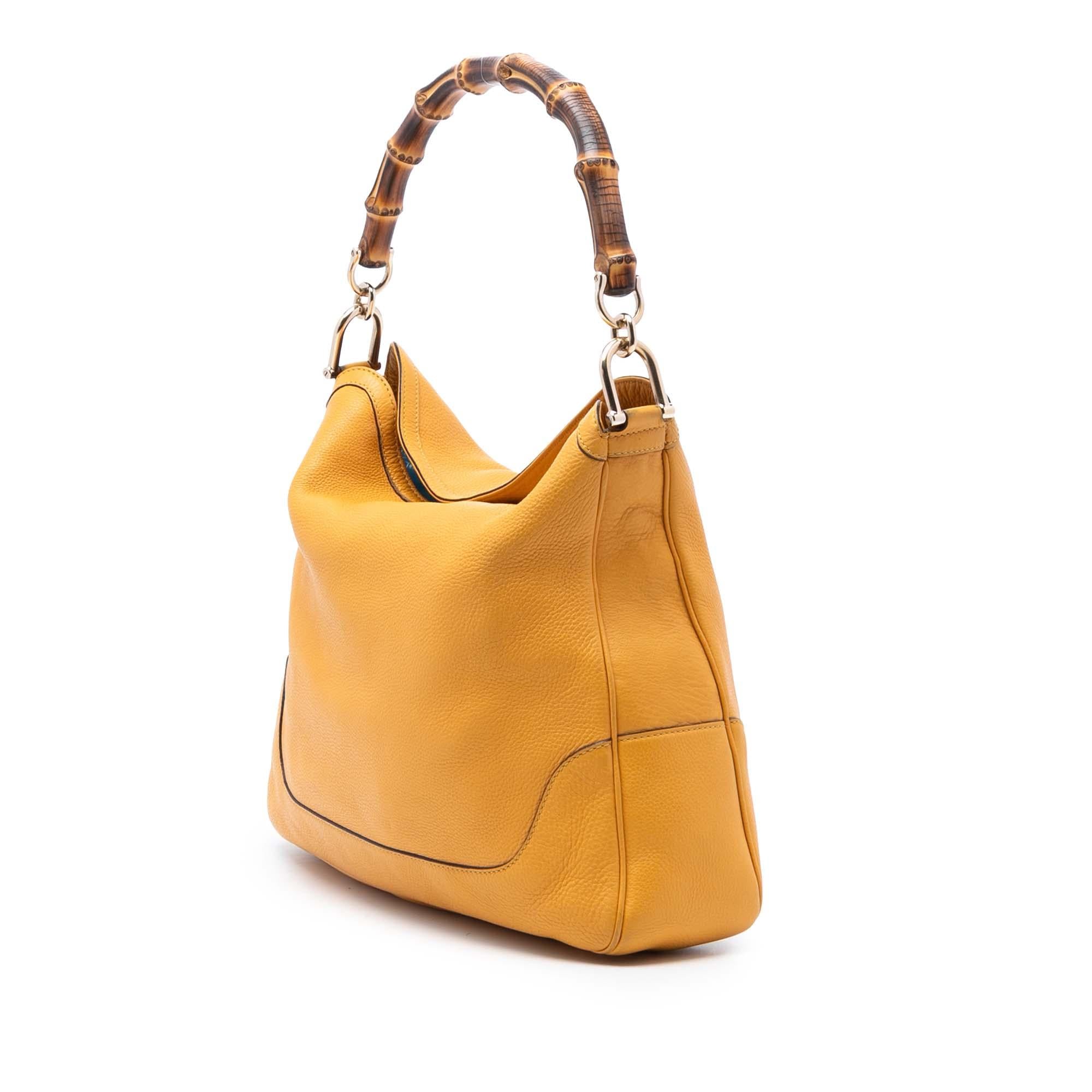 Gucci Calfskin Bamboo Diana Satchel