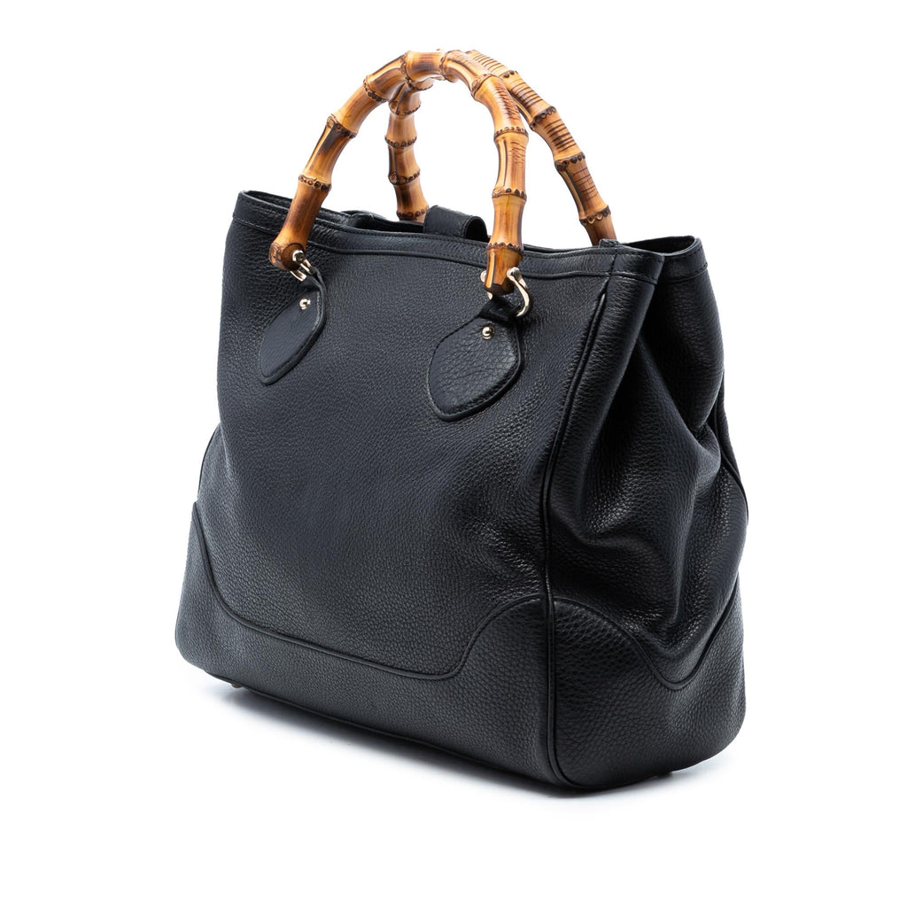 Gucci Calfskin Bamboo Diana Tote