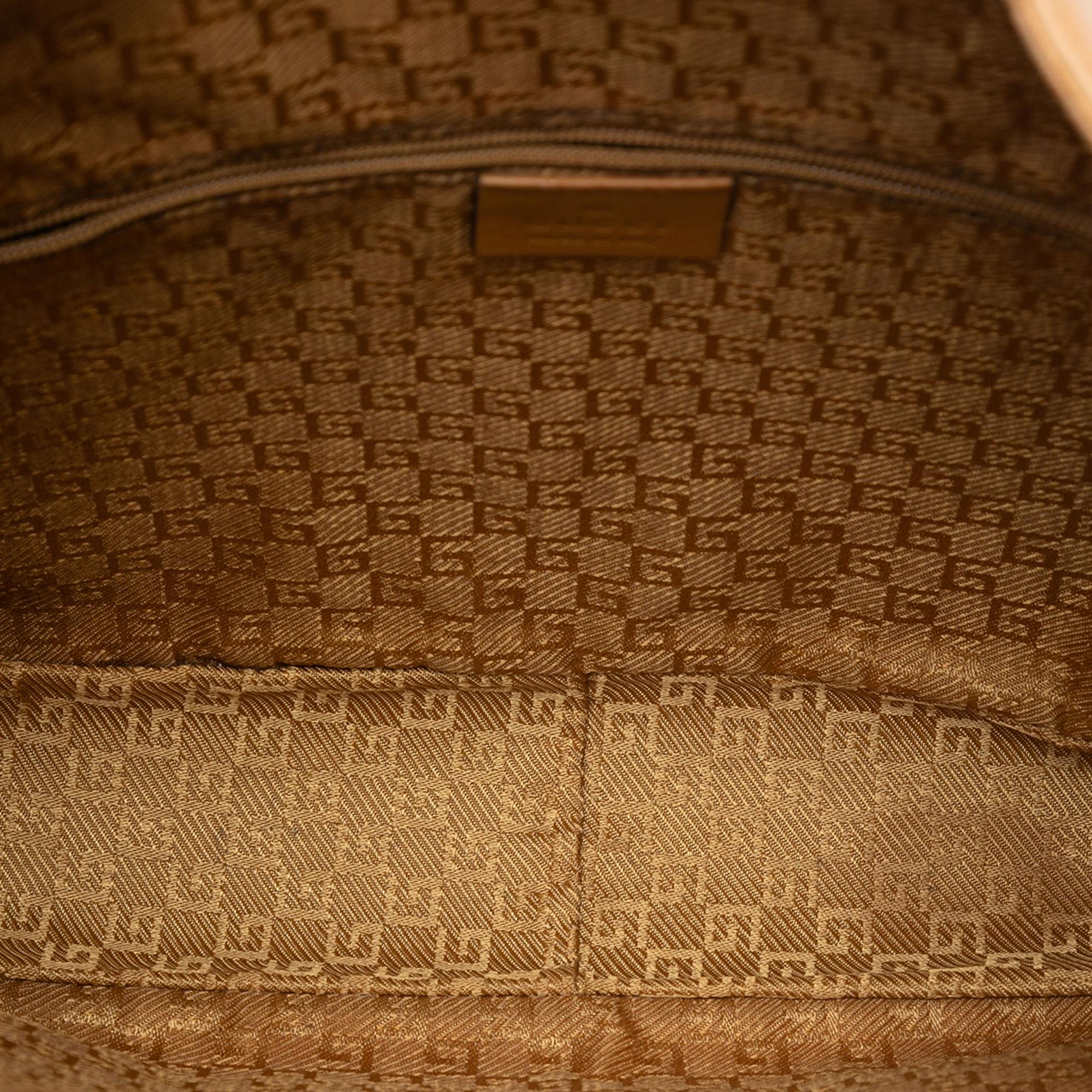 Gucci Calfskin Bamboo Satchel