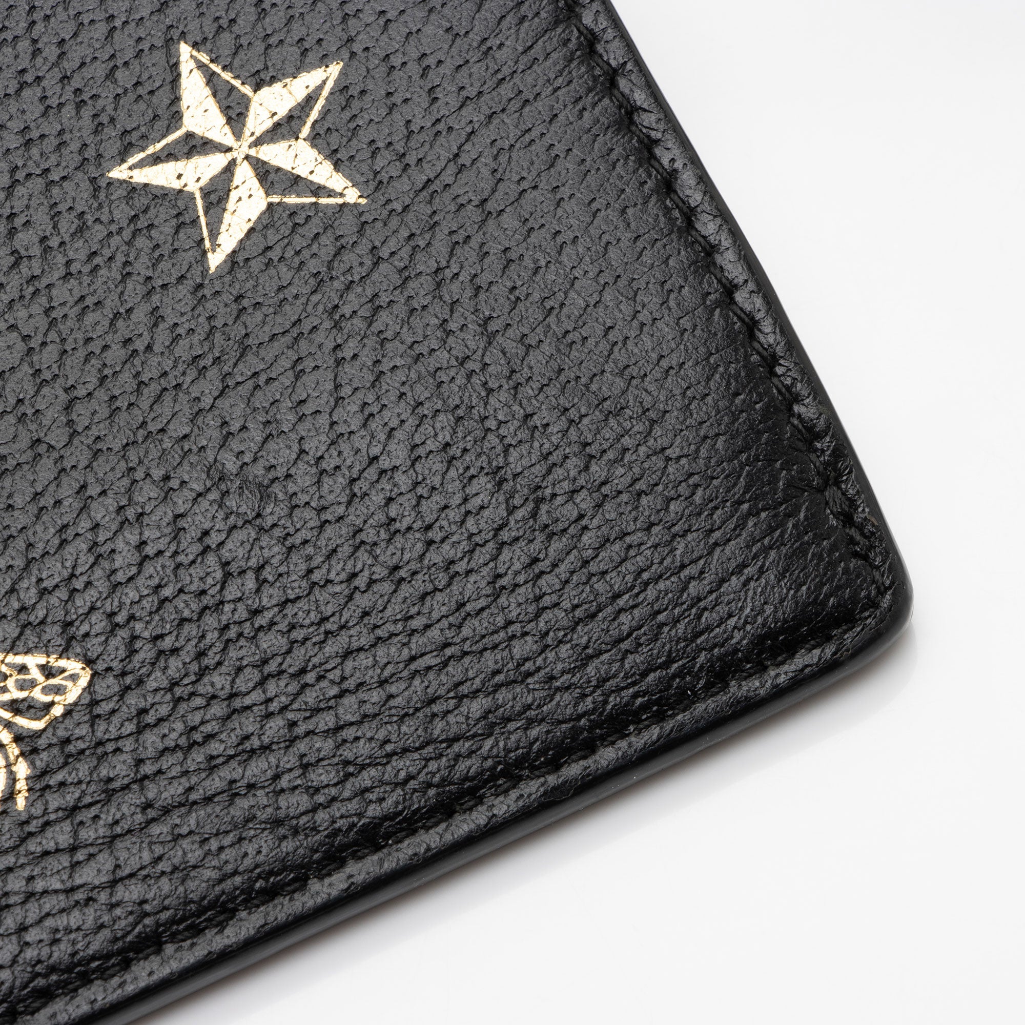 Gucci Calfskin Bee Star Wristlet (SHF-8glDSR)
