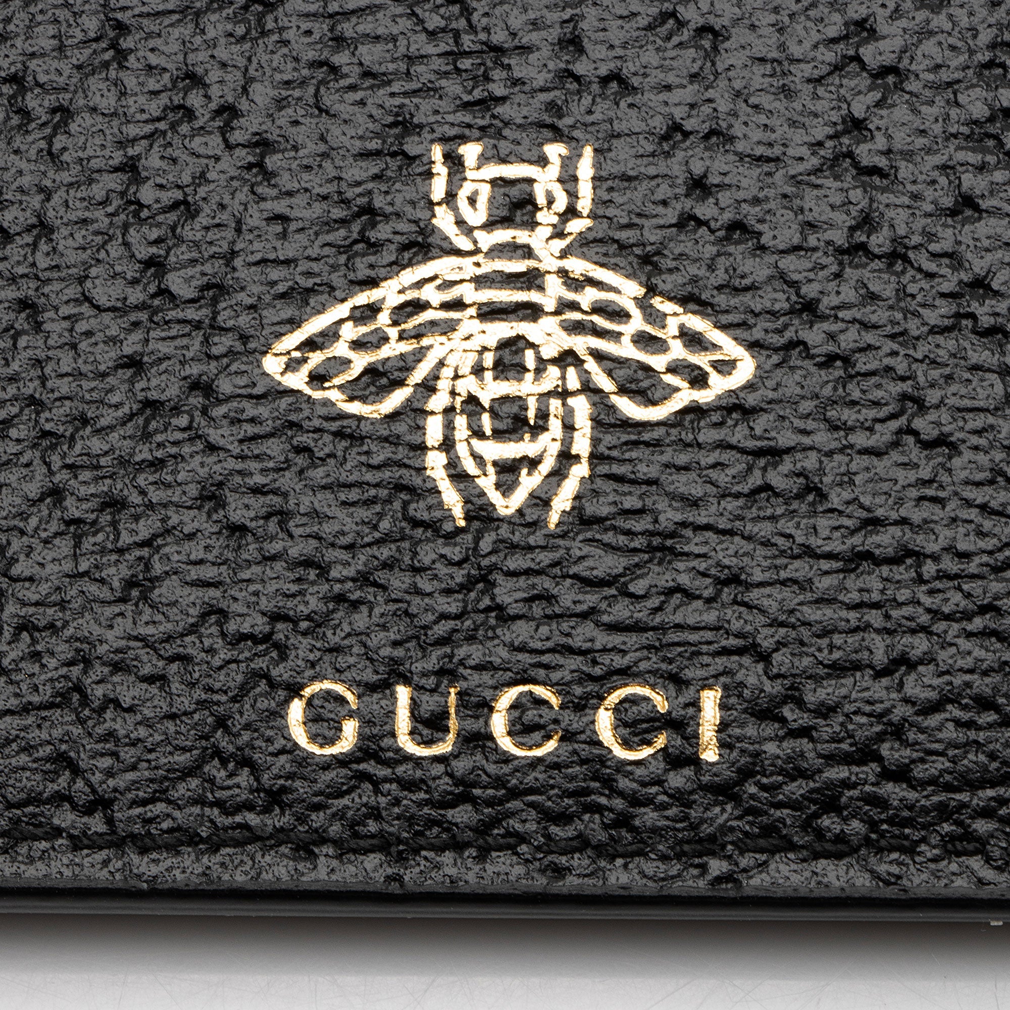 Gucci Calfskin Bee Wristlet