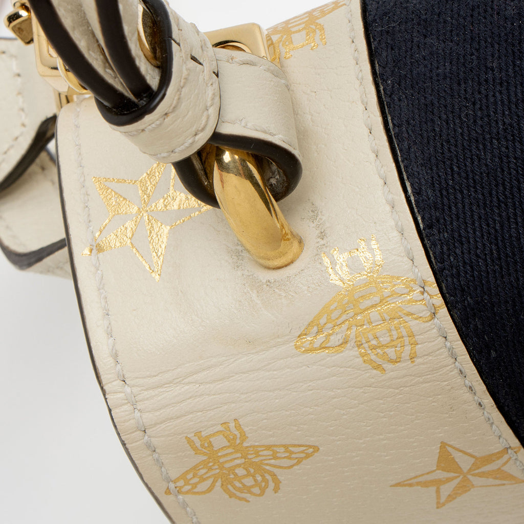 Gucci Calfskin Bee & Star Sylvie Mini Top Handle