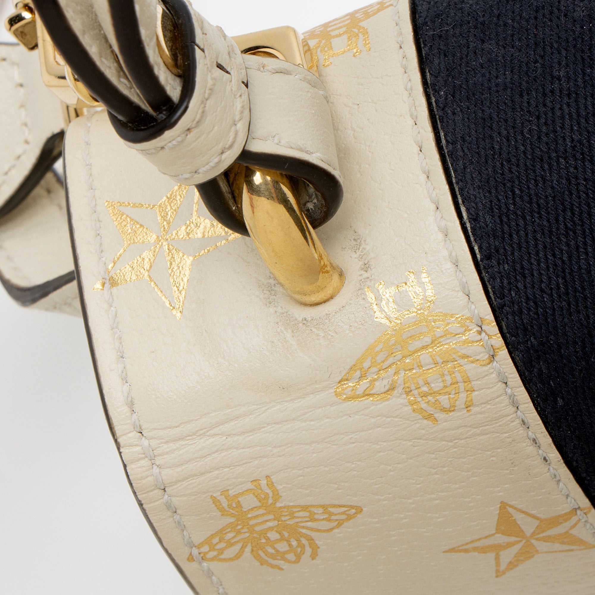Gucci Calfskin Bee & Star Sylvie Mini Top Handle