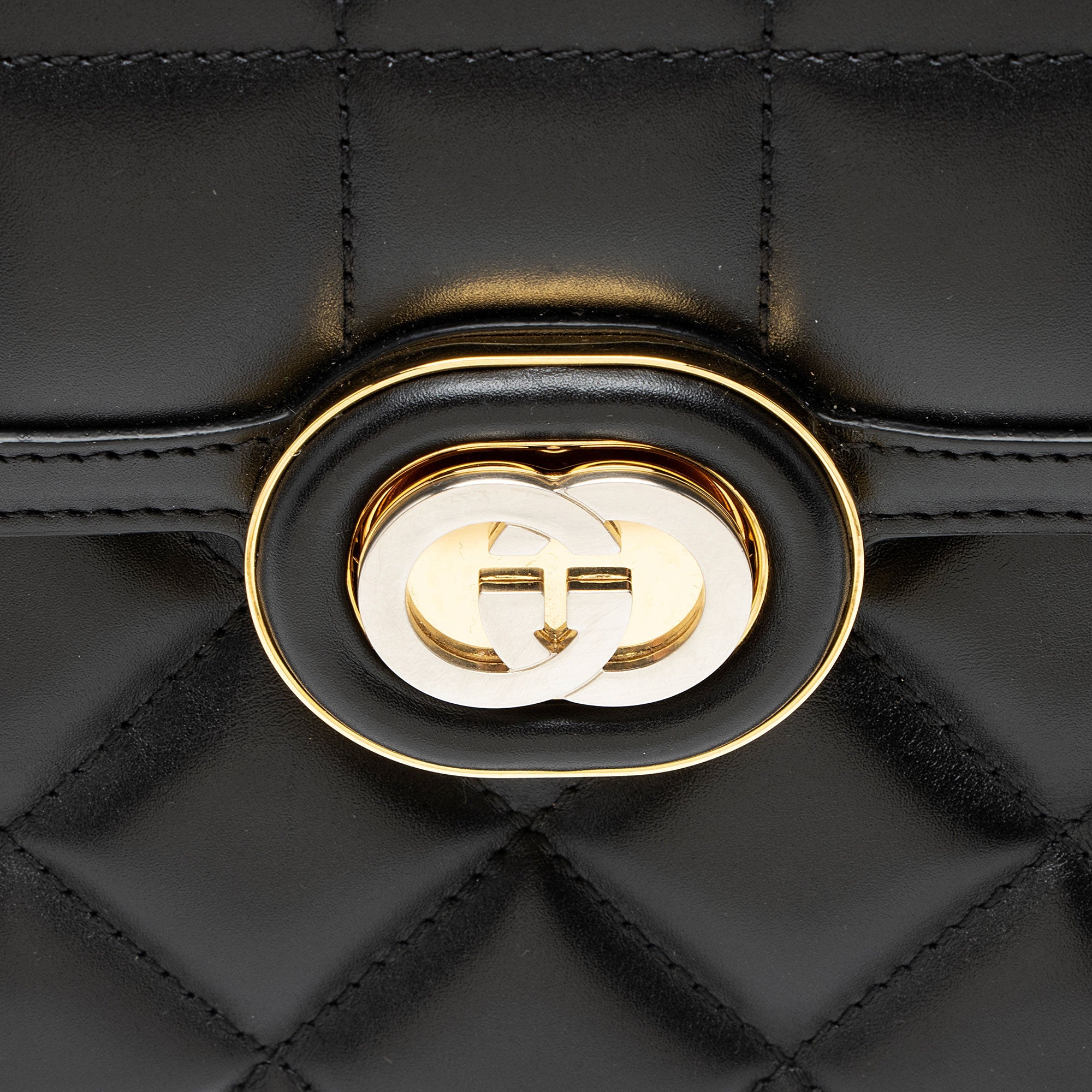 Gucci Calfskin Deco Mini Shoulder Bag