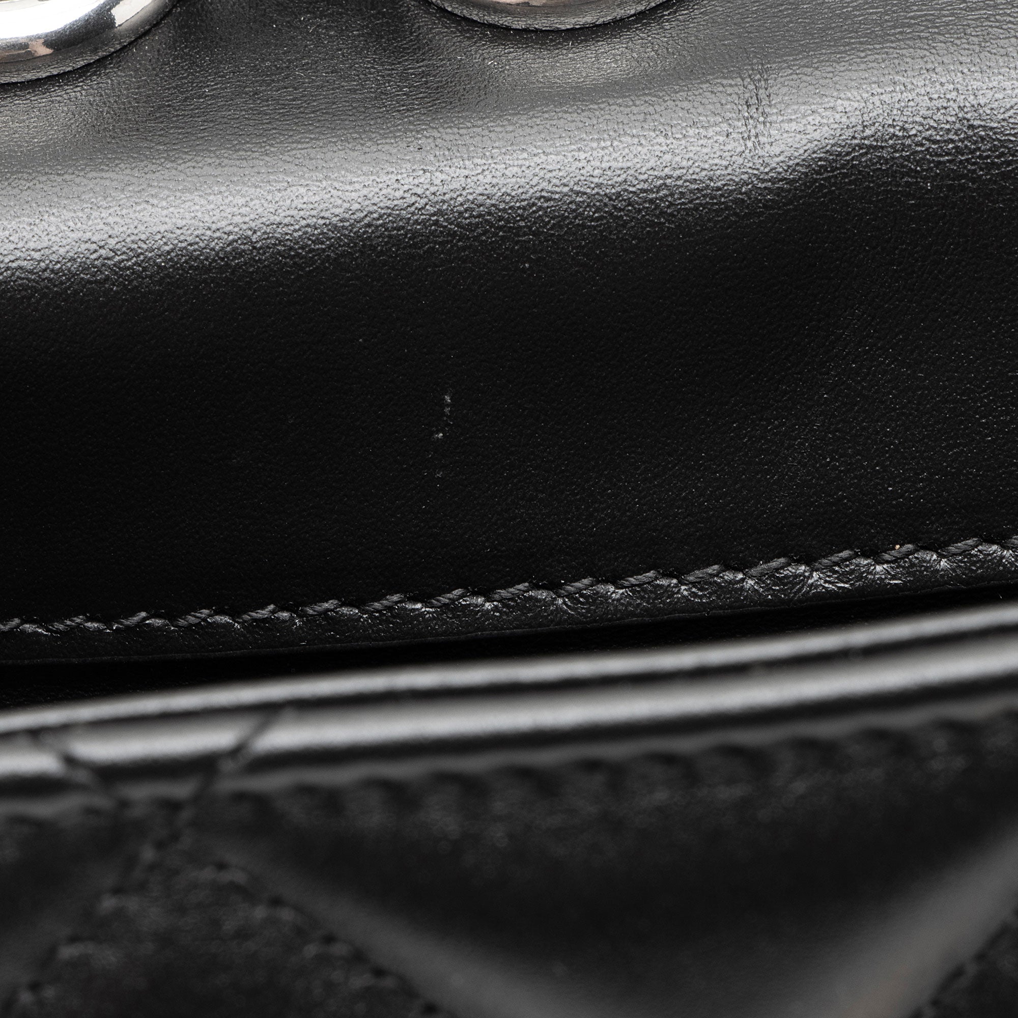 Gucci Calfskin Deco Mini Shoulder Bag