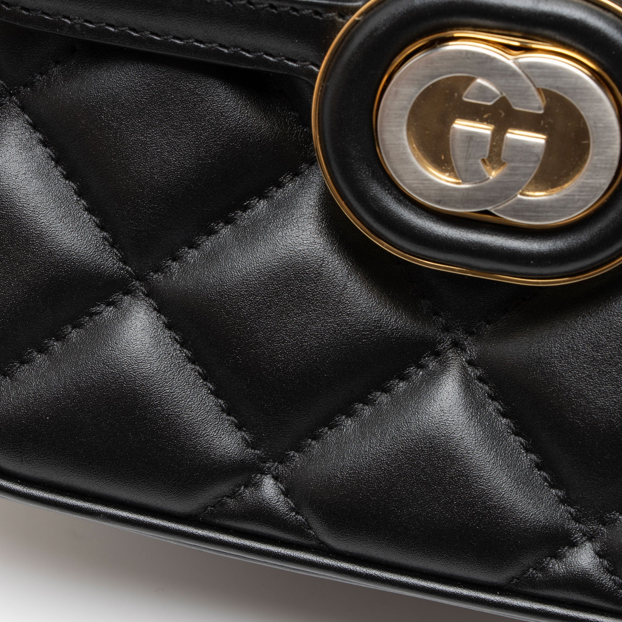Gucci Calfskin Deco Mini Shoulder Bag