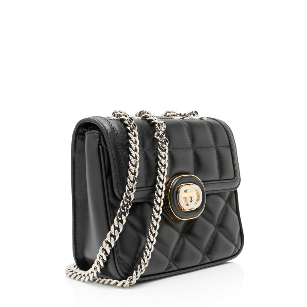 Gucci Calfskin Deco Mini Shoulder Bag