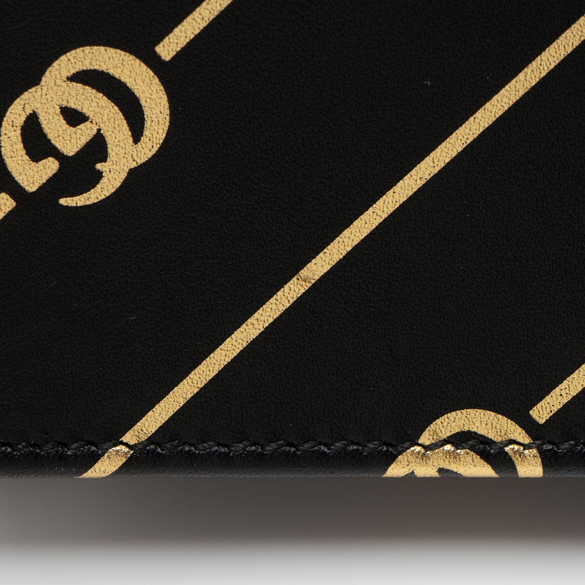 Gucci Calfskin Diagonal GG Card Case