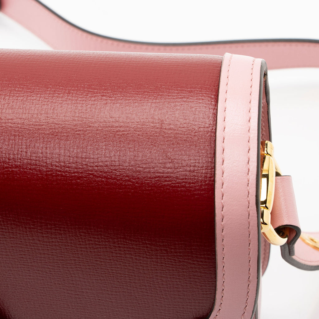 Gucci Calfskin Horsebit 1955 Bicolor Medium Bag