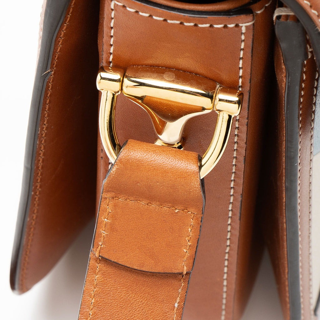 Gucci Calfskin Tricolor Horsebit 1955 Small Bag
