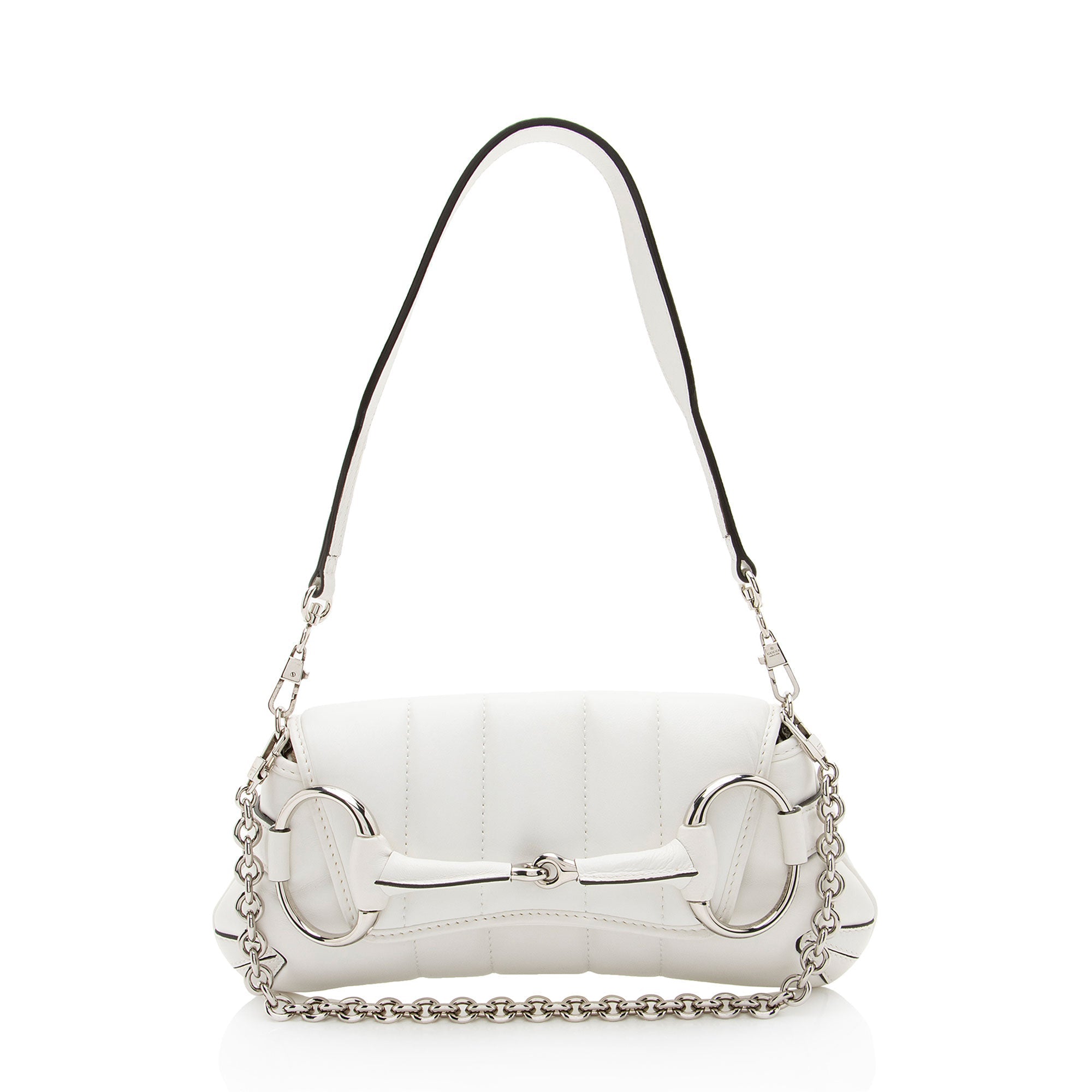Gucci Calfskin Horsebit Chain Small Shoulder Bag