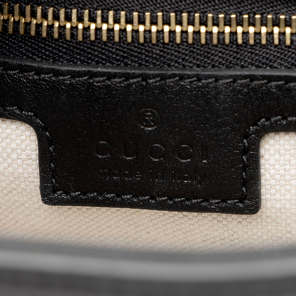 Gucci Calfskin Horsebit Gucci 73 Small Bucket Bag