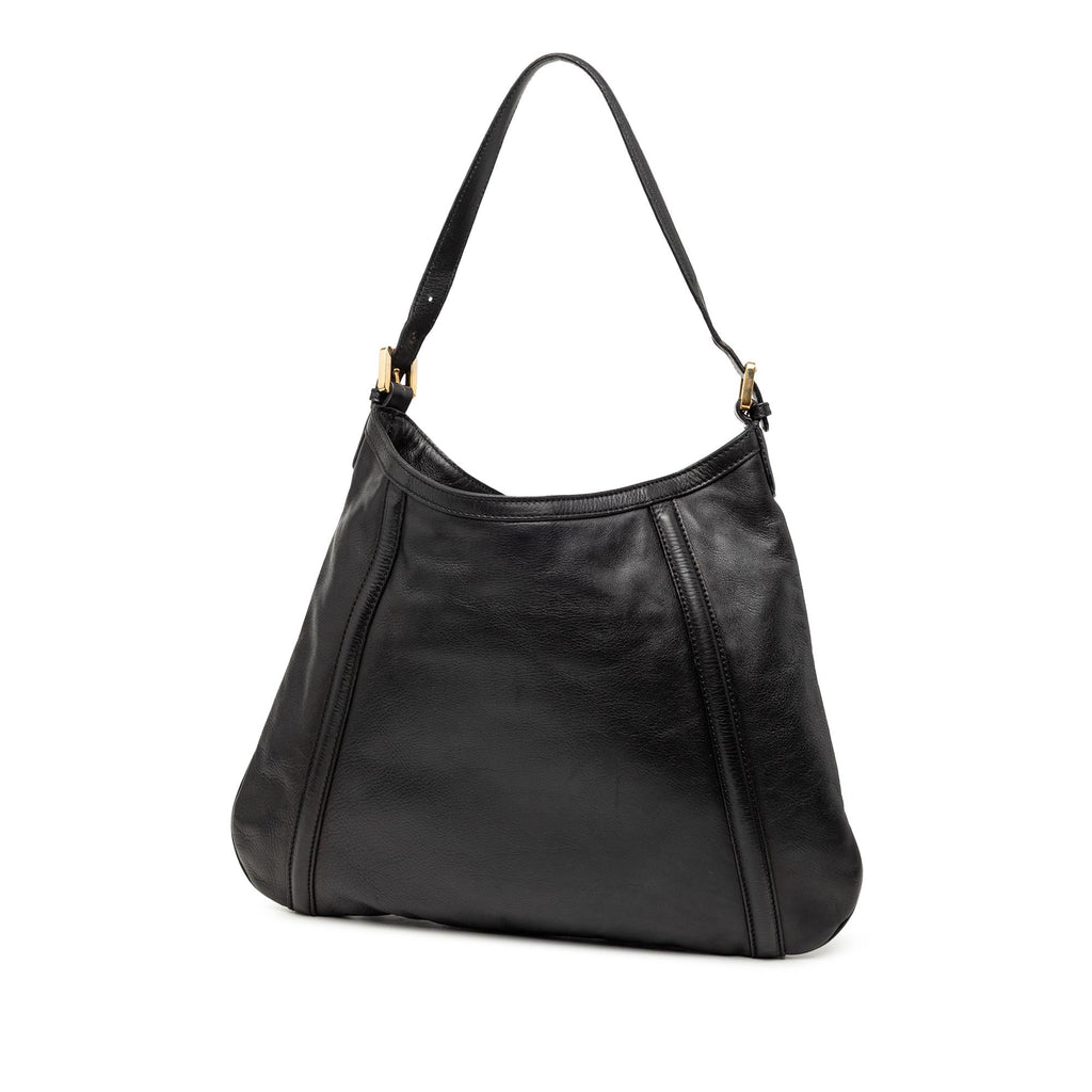 Gucci Calfskin Interlocking G Britt Shoulder Bag