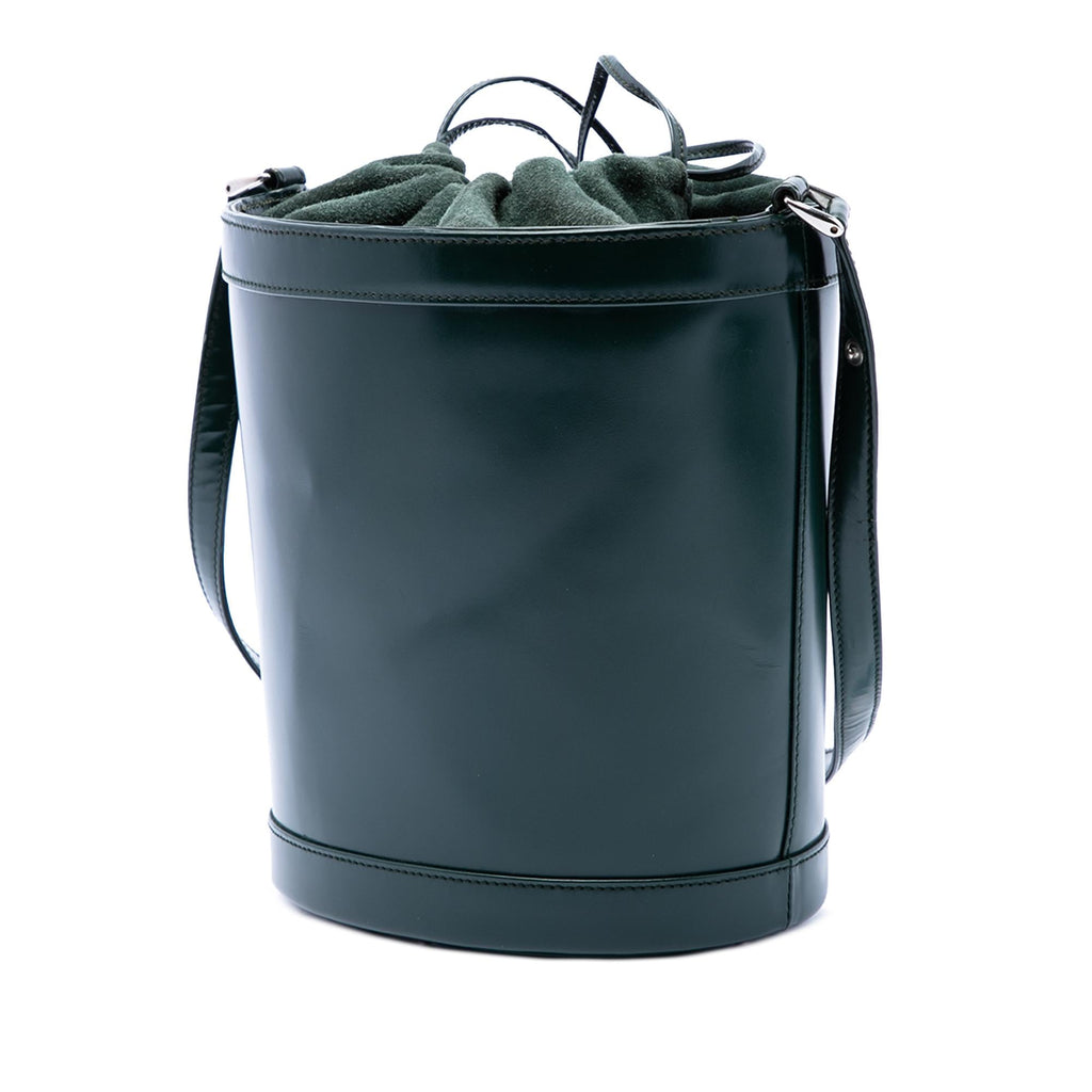 Gucci Calfskin Interlocking G Bucket Bag