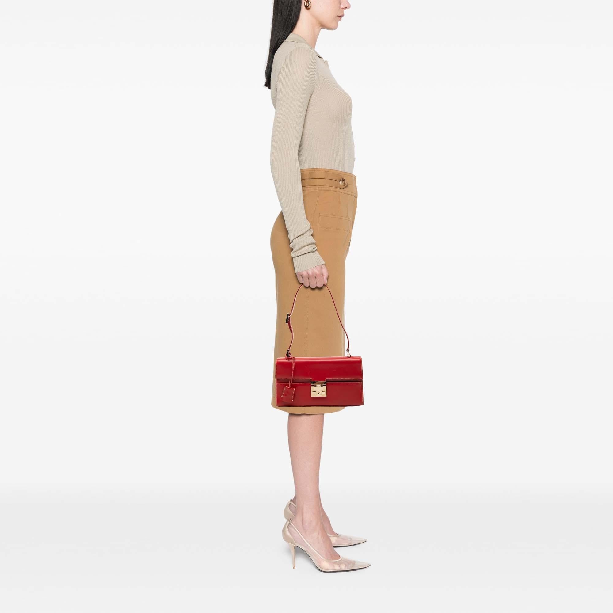 Gucci Calfskin Lady Lock Shoulder Bag