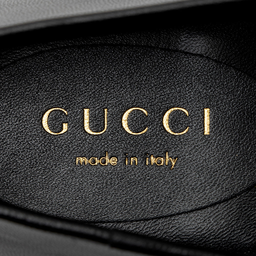 Gucci Calfskin Python Bow Interlocking G Ballet Flats - Size 8.5 / 38.5 (SHF-5ByMfh)