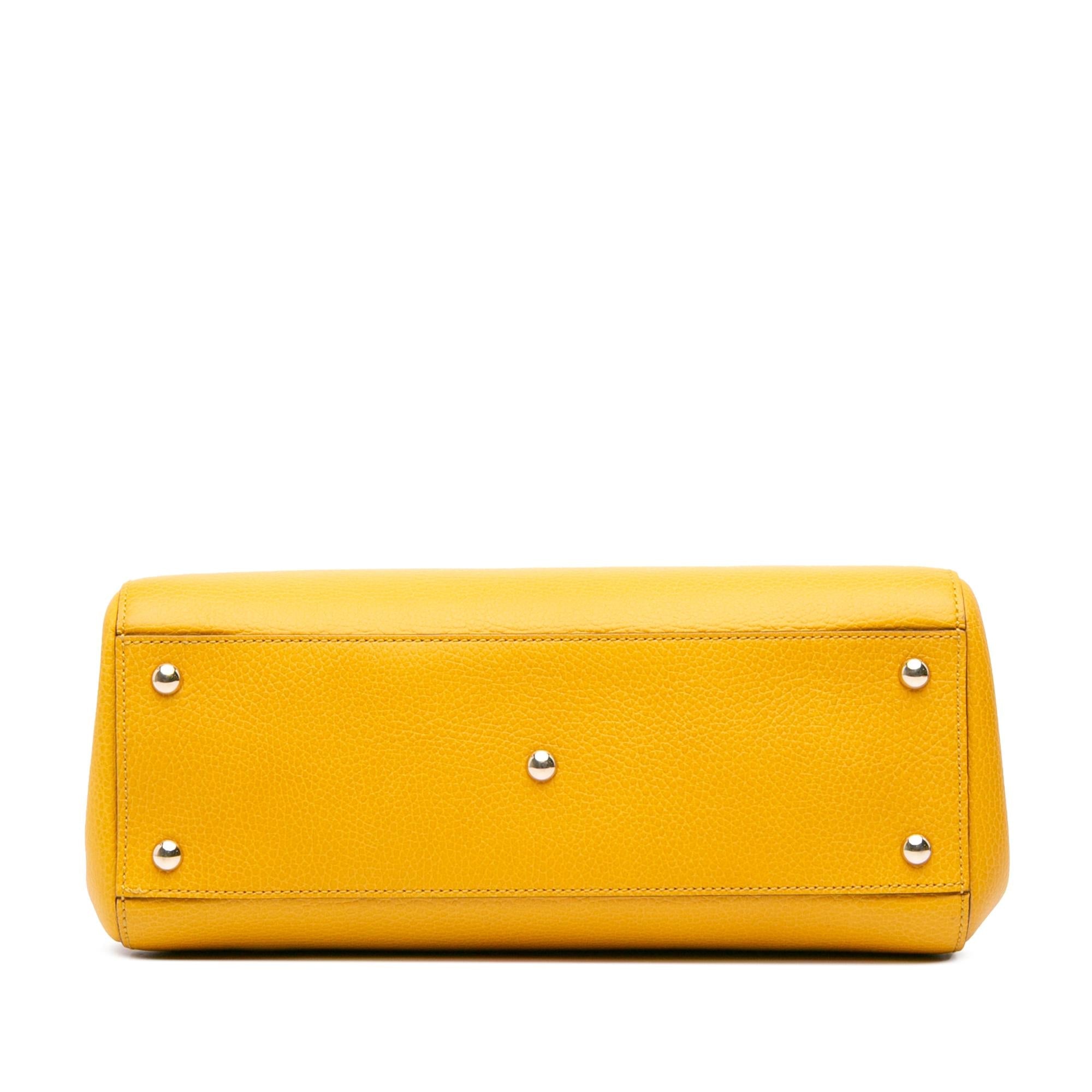 Gucci Calfskin Swing Top Handle Satchel